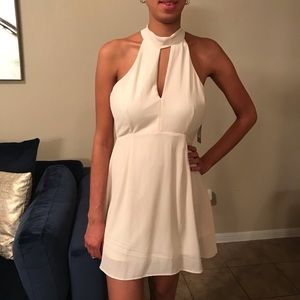 Cream Chiffon Dress